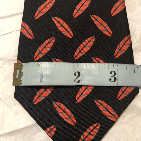HERMES Tie/ Leaf Print - Picture 4 of 10